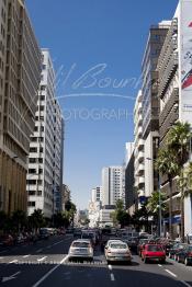 Image du Maroc Professionnelle de  Né vers la deuxième moitié des années soixante-dix, le nouveau quartier d’affaires de Casablanca située de part et d’autre de la fin de l’avenue Hassan II. Loin des encombrements quotidiens du centre-ville, on y trouve les buildings de presque tous les sièges des plus importants groupes financiers du pays, banques, assurances, groupes de crédit, ce qui représente un gain de temps considérable pour les hommes d’affaires, Vendredi 10 Juillet 2009. (Photo / Abdeljalil Bounhar)